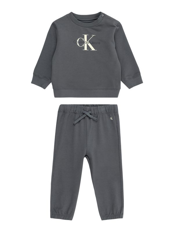 Calvin Klein Jeans Calvin Klein Jeans Облекло за бягане  графитено сиво / черно / мръсно бяло