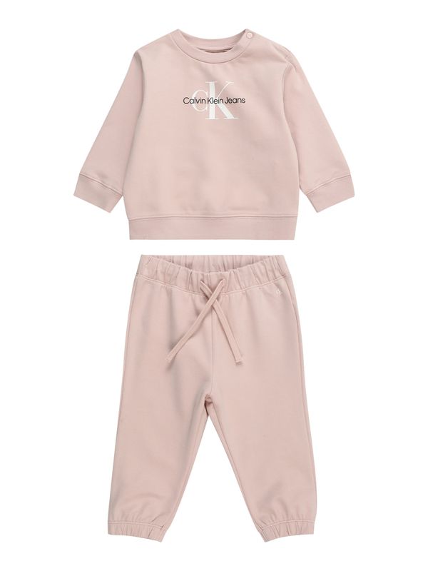 Calvin Klein Jeans Calvin Klein Jeans Облекло за бягане  розе / черно / мръсно бяло