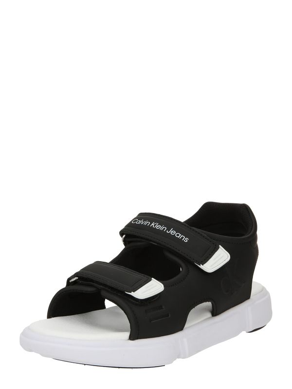 Calvin Klein Jeans Calvin Klein Jeans Отворени обувки  черно / бяло