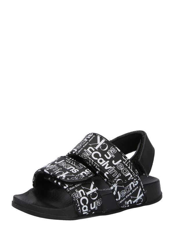 Calvin Klein Jeans Calvin Klein Jeans Отворени обувки  черно / бяло