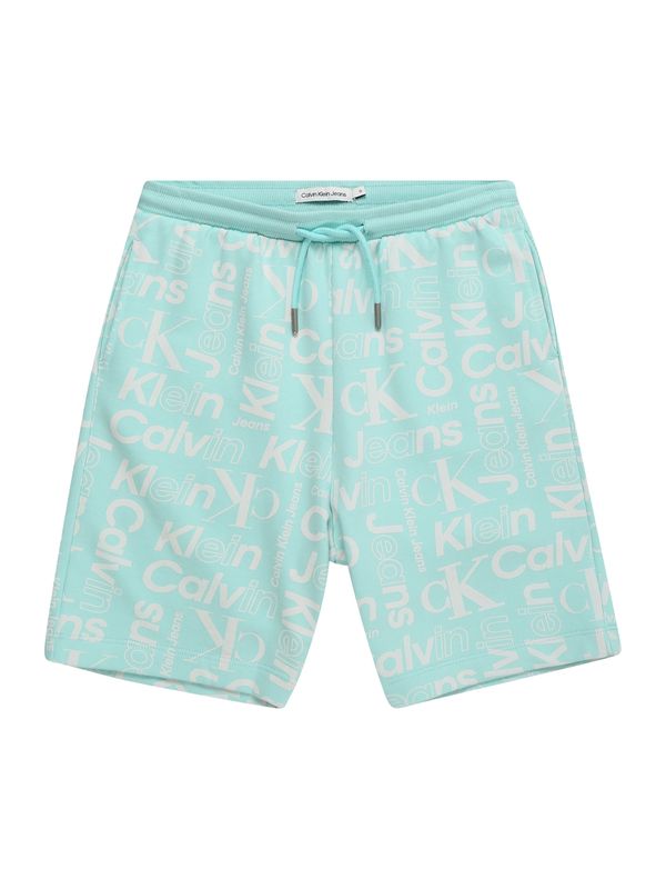 Calvin Klein Jeans Calvin Klein Jeans Панталон  аквамарин / бяло