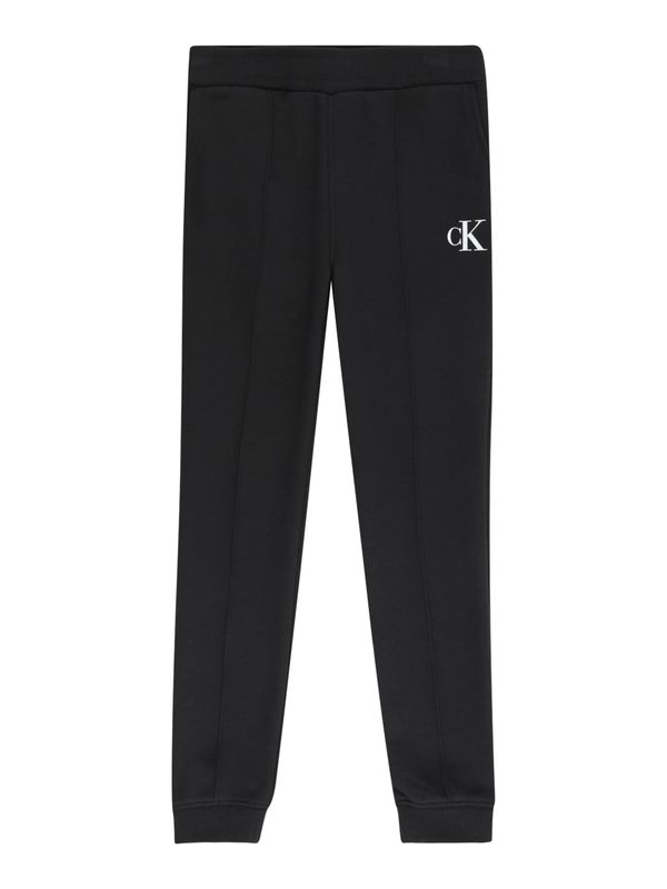 Calvin Klein Jeans Calvin Klein Jeans Панталон  черно / бяло
