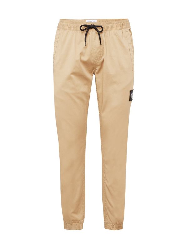 Calvin Klein Jeans Calvin Klein Jeans Панталон Chino  цвят "пясък" / черно