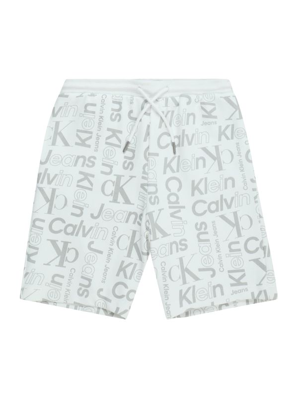 Calvin Klein Jeans Calvin Klein Jeans Панталон  сиво / бяло