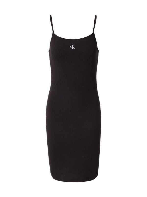 Calvin Klein Jeans Calvin Klein Jeans Плетена рокля  черно / бяло