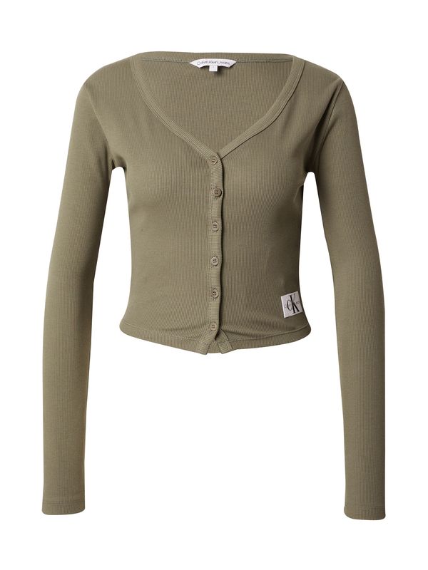 Calvin Klein Jeans Calvin Klein Jeans Плетена жилетка  маслина