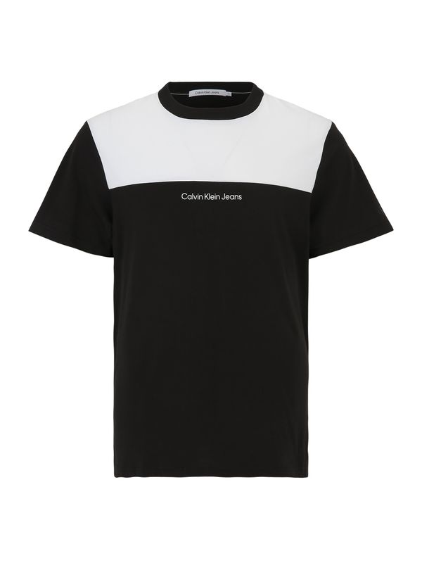 Calvin Klein Jeans Plus Calvin Klein Jeans Plus Тениска  черно / бяло