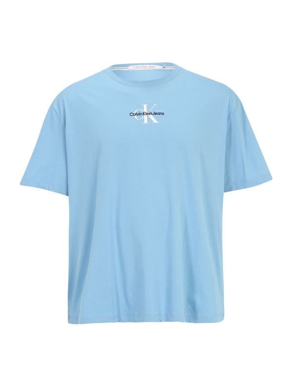 Calvin Klein Jeans Plus Calvin Klein Jeans Plus Тениска  светлосиньо / черно / бяло