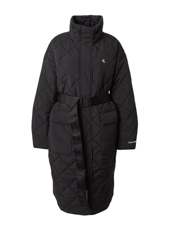 Calvin Klein Jeans Calvin Klein Jeans Преходно палто  черно / бяло