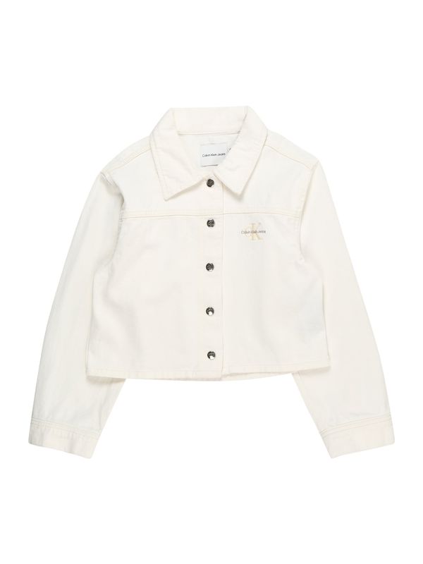 Calvin Klein Jeans Calvin Klein Jeans Преходно яке  бежово / сиво / бял деним