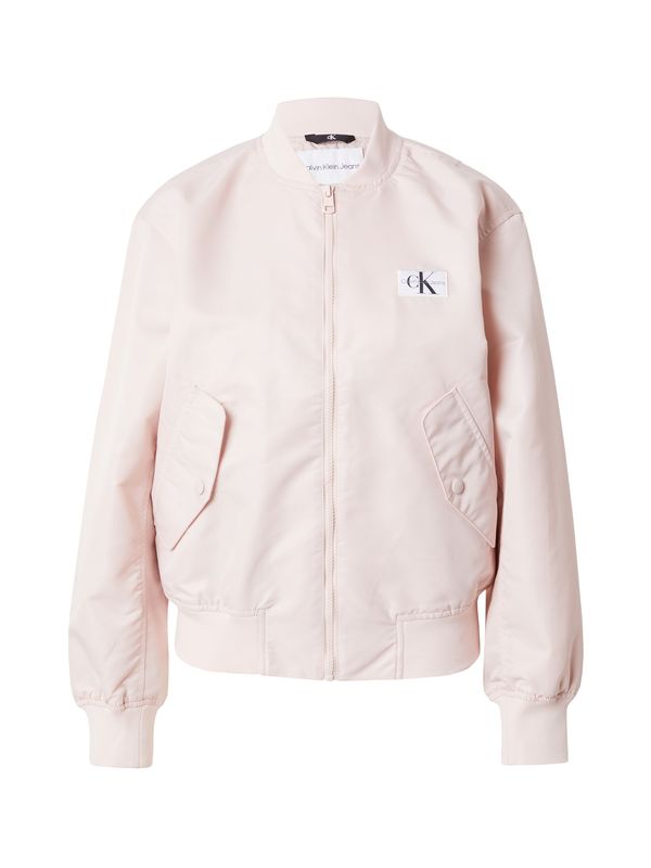 Calvin Klein Jeans Calvin Klein Jeans Преходно яке  бледорозово / черно / бяло