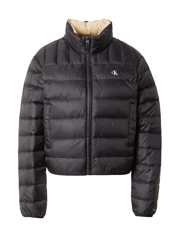 Calvin Klein Jeans Calvin Klein Jeans Преходно яке  цвят "пясък" / черно / бяло