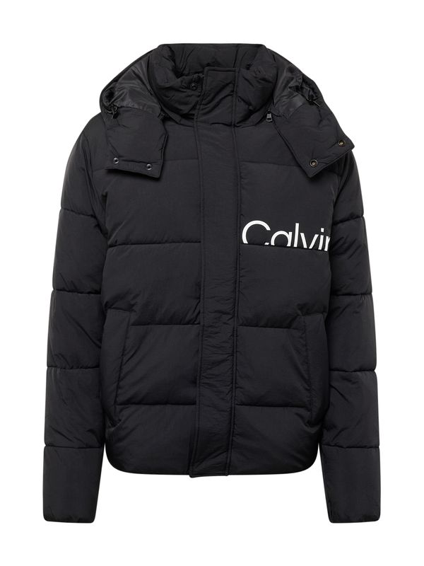 Calvin Klein Jeans Calvin Klein Jeans Преходно яке 'Essential'  черно / бяло