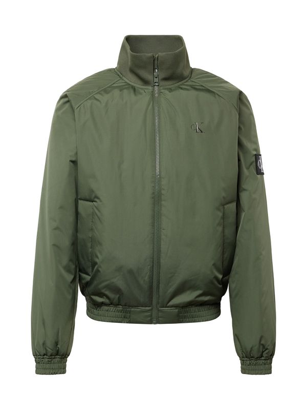 Calvin Klein Jeans Calvin Klein Jeans Преходно яке 'Harrington'  маслина / черно / бяло