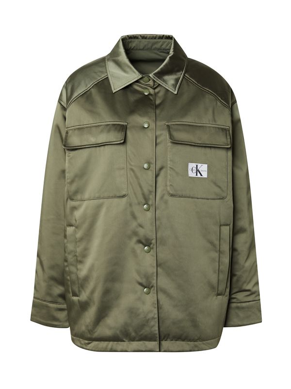 Calvin Klein Jeans Calvin Klein Jeans Преходно яке  сиво / зелено / черно / бяло