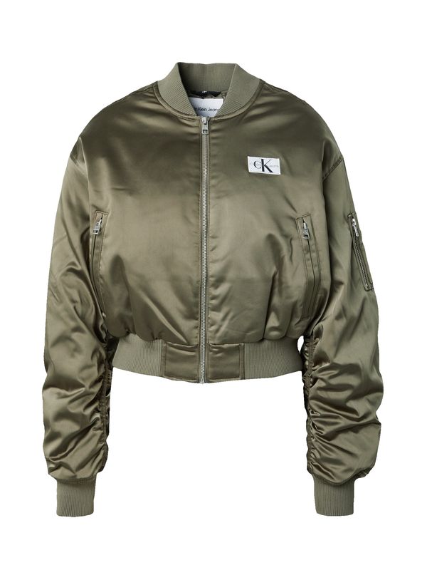 Calvin Klein Jeans Calvin Klein Jeans Преходно яке  сиво / зелено / черно