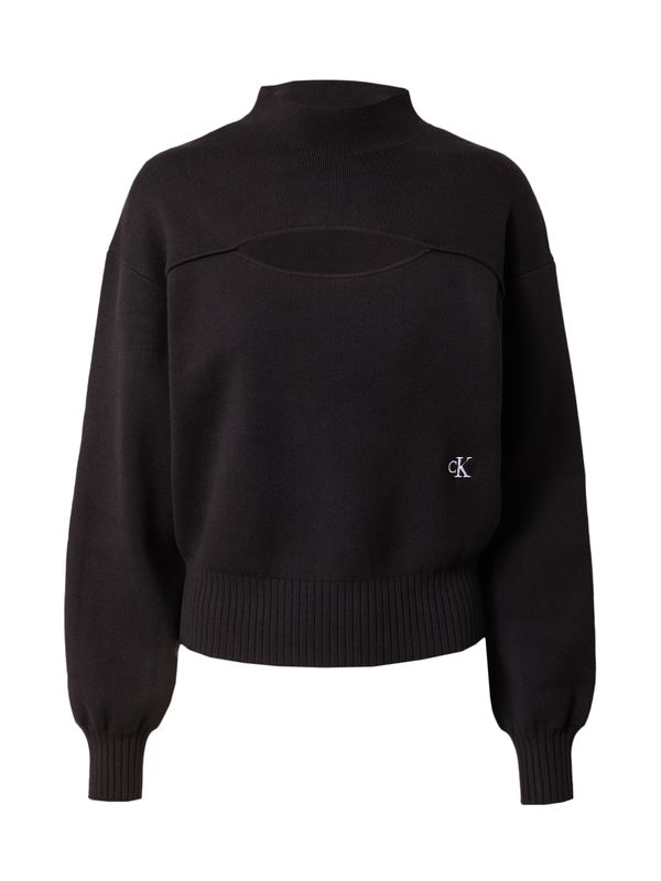 Calvin Klein Jeans Calvin Klein Jeans Пуловер  черно / бяло