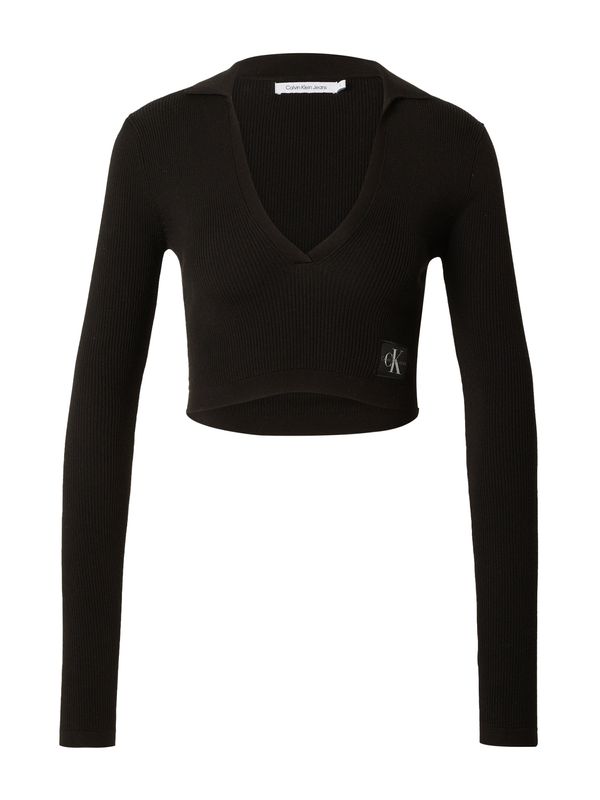 Calvin Klein Jeans Calvin Klein Jeans Пуловер  черно / бяло