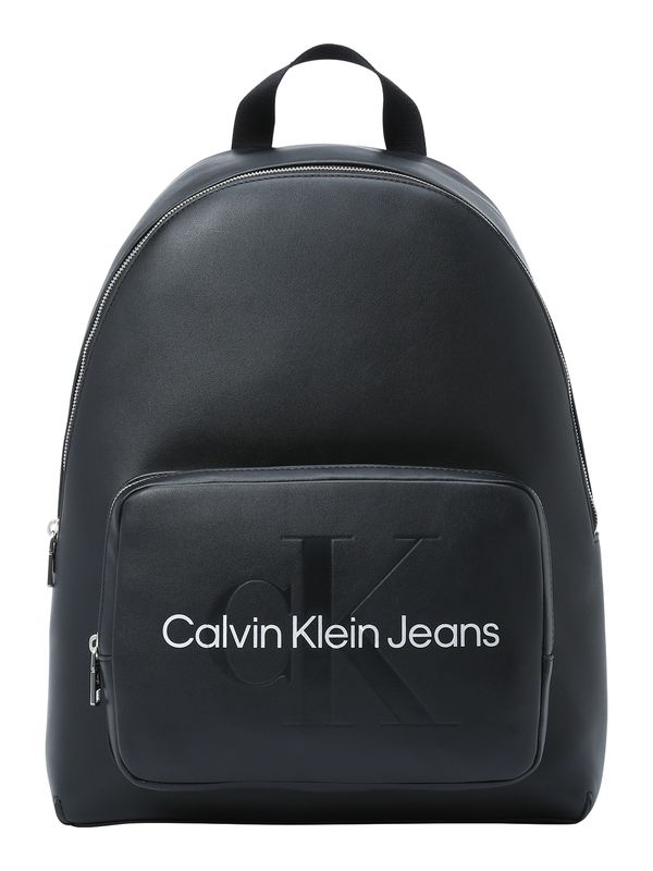 Calvin Klein Jeans Calvin Klein Jeans Раница 'Campus'  черно / бяло