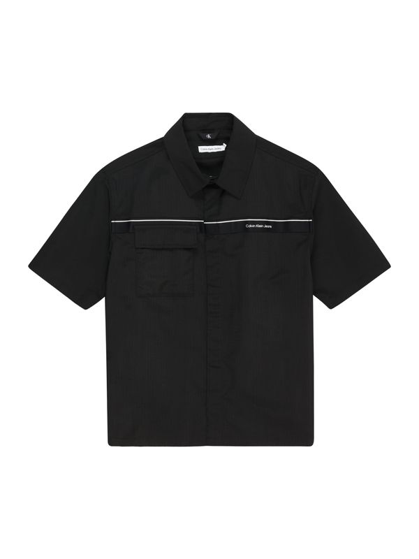 Calvin Klein Jeans Calvin Klein Jeans Риза  черно / бяло