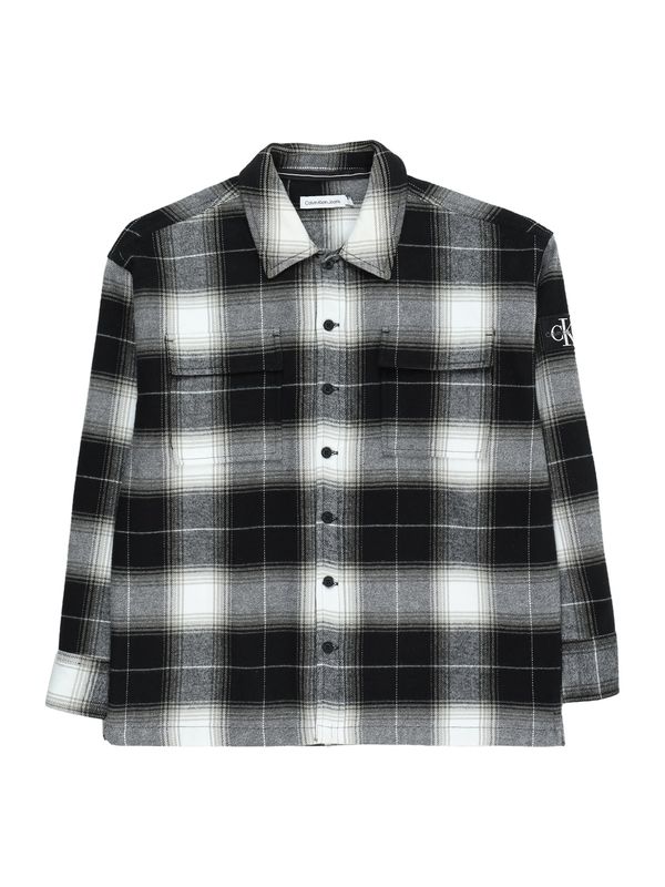 Calvin Klein Jeans Calvin Klein Jeans Риза  тъмносиво / черно / бяло