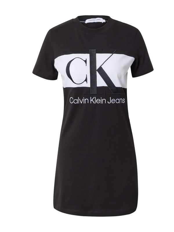 Calvin Klein Jeans Calvin Klein Jeans Рокля  черно / бяло