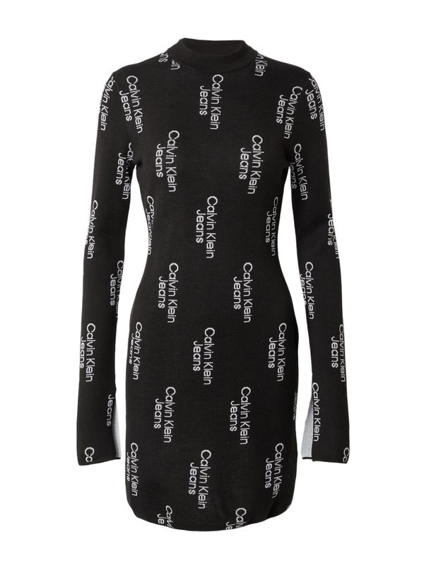 Calvin Klein Jeans Calvin Klein Jeans Рокля  черно / бяло