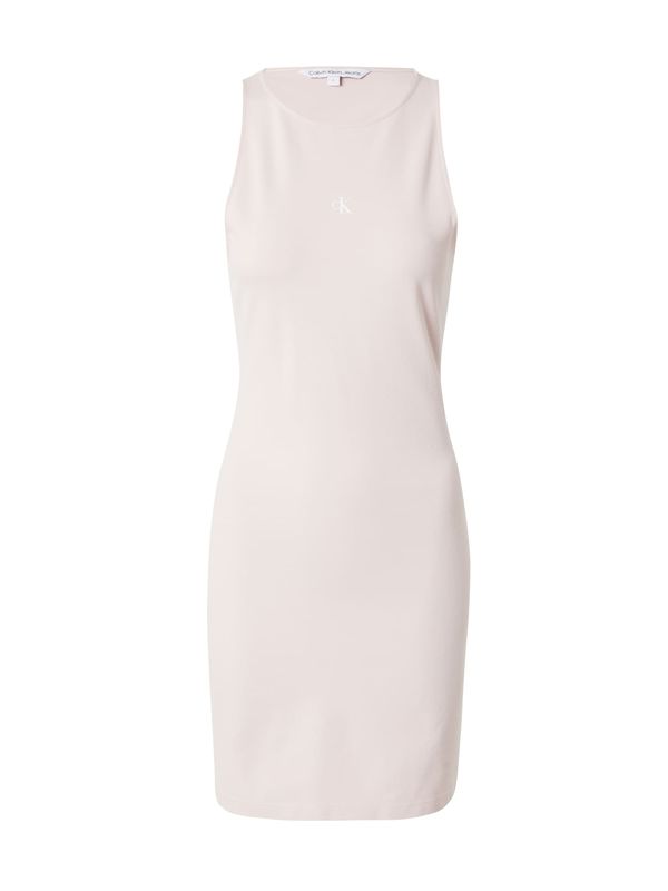 Calvin Klein Jeans Calvin Klein Jeans Рокля  пастелно розово / бяло