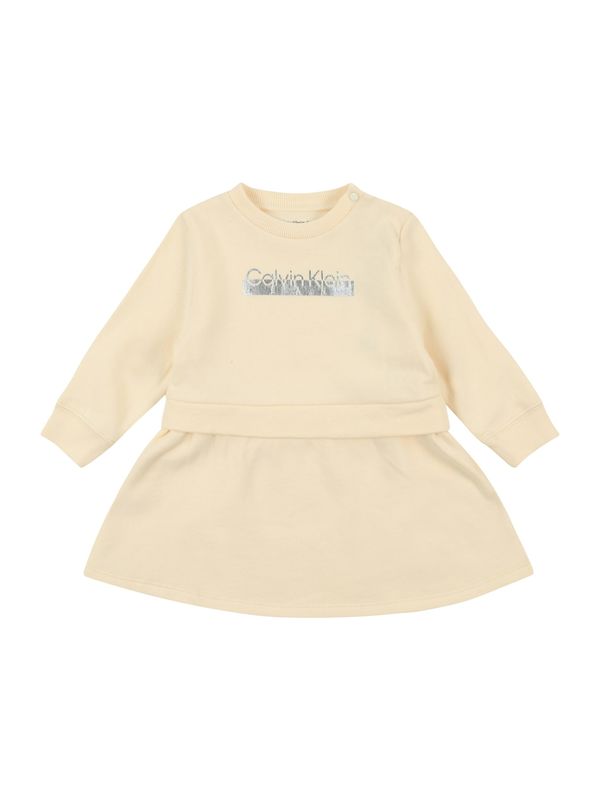 Calvin Klein Jeans Calvin Klein Jeans Рокля  пастелно жълто / сребърно