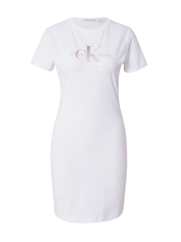 Calvin Klein Jeans Calvin Klein Jeans Рокля  сиво / орхидея / розово / мръсно бяло