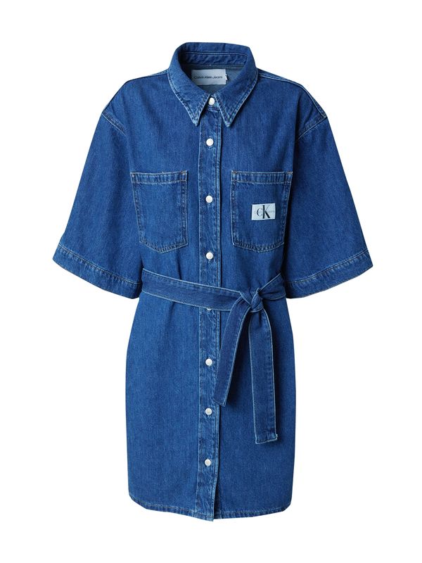 Calvin Klein Jeans Calvin Klein Jeans Рокля тип риза  син деним
