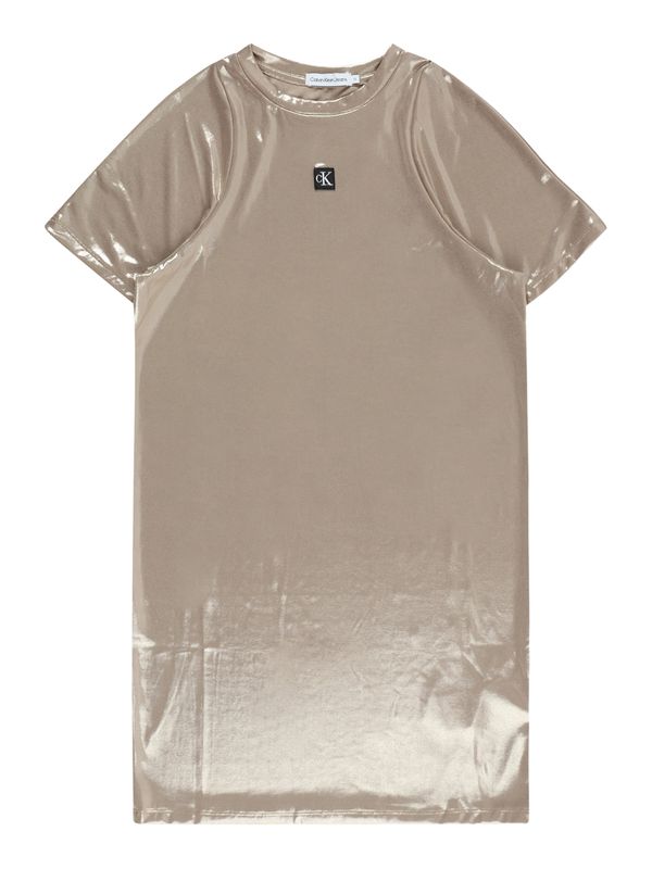 Calvin Klein Jeans Calvin Klein Jeans Рокля  злато / сиво-бежово