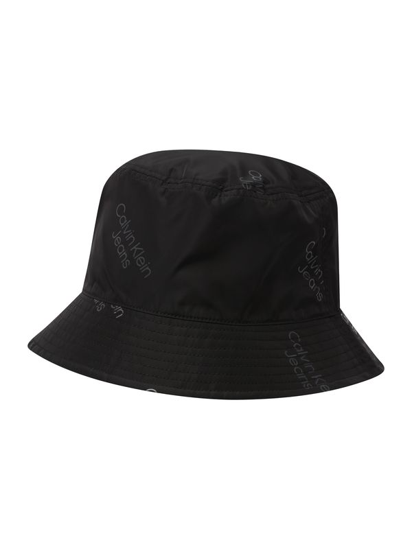 Calvin Klein Jeans Calvin Klein Jeans Шапка с периферия  антрацитно черно / черно