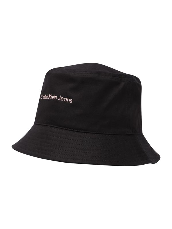 Calvin Klein Jeans Calvin Klein Jeans Шапка с периферия  пастелно розово / черно