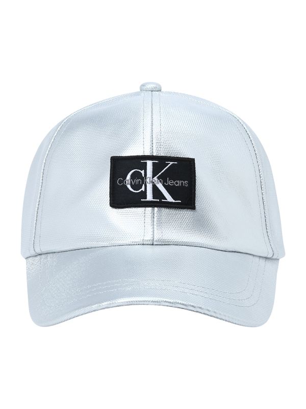 Calvin Klein Jeans Calvin Klein Jeans Шапка с периферия  сребърно сиво / черно / бяло