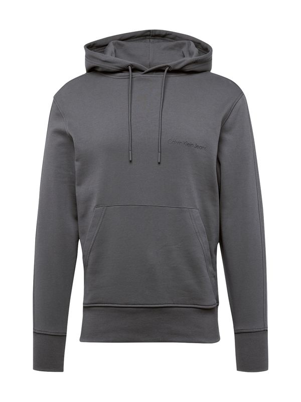 Calvin Klein Jeans Calvin Klein Jeans Суичър  антрацитно черно / тъмносиво