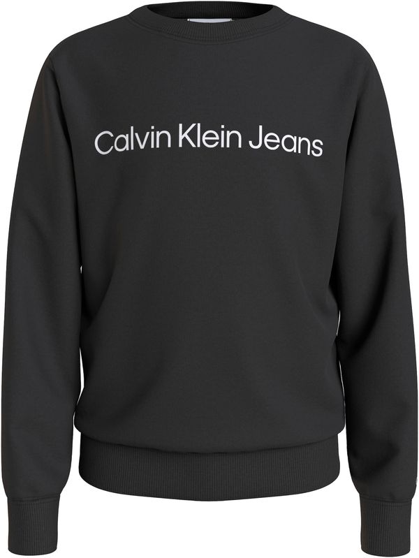 Calvin Klein Jeans Calvin Klein Jeans Суичър  бледорозово / черно