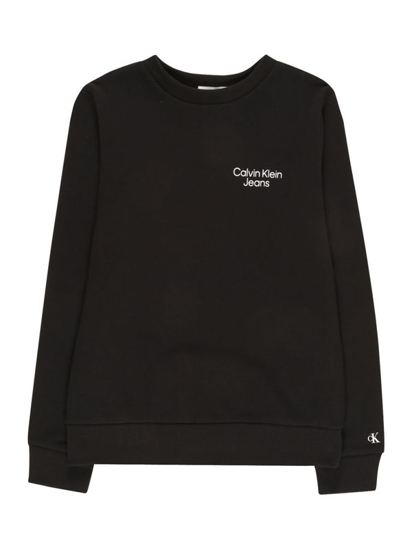 Calvin Klein Jeans Calvin Klein Jeans Суичър  черно / бяло