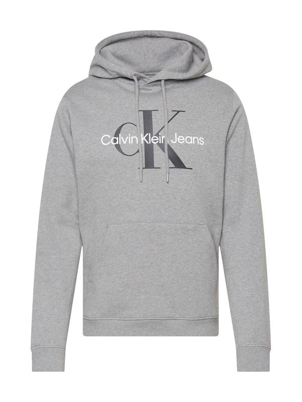 Calvin Klein Jeans Calvin Klein Jeans Суичър  сив меланж / черно / бяло