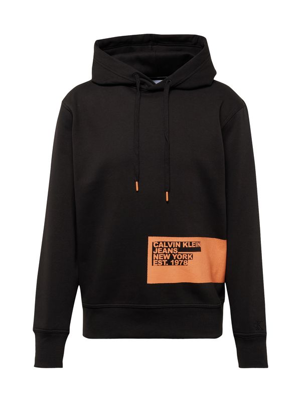Calvin Klein Jeans Calvin Klein Jeans Суичър 'Stencil'  праскова / черно