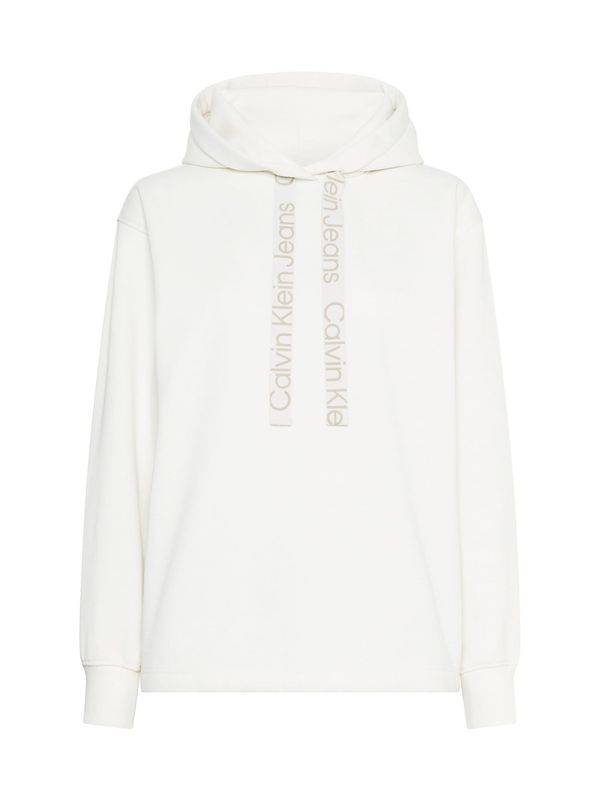 Calvin Klein Jeans Calvin Klein Jeans Суичър  светлобежово / мръсно бяло