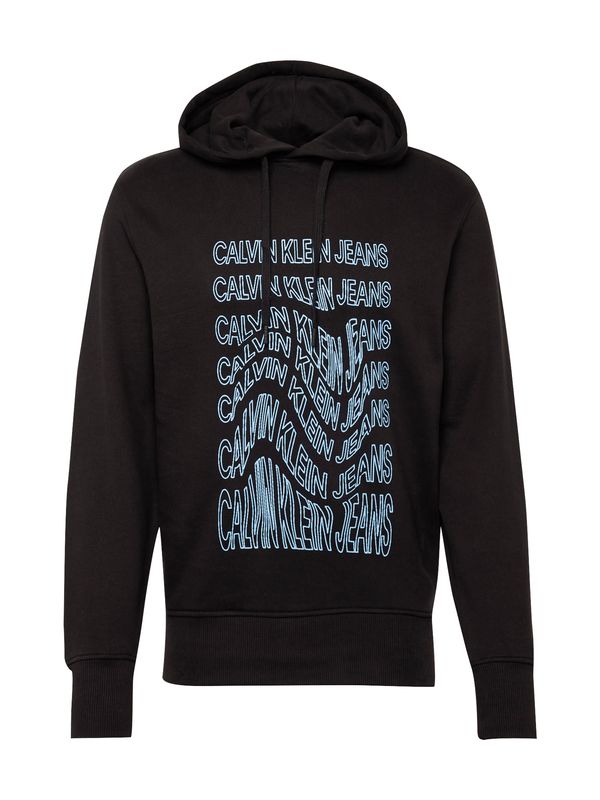 Calvin Klein Jeans Calvin Klein Jeans Суичър  светлосиньо / черно
