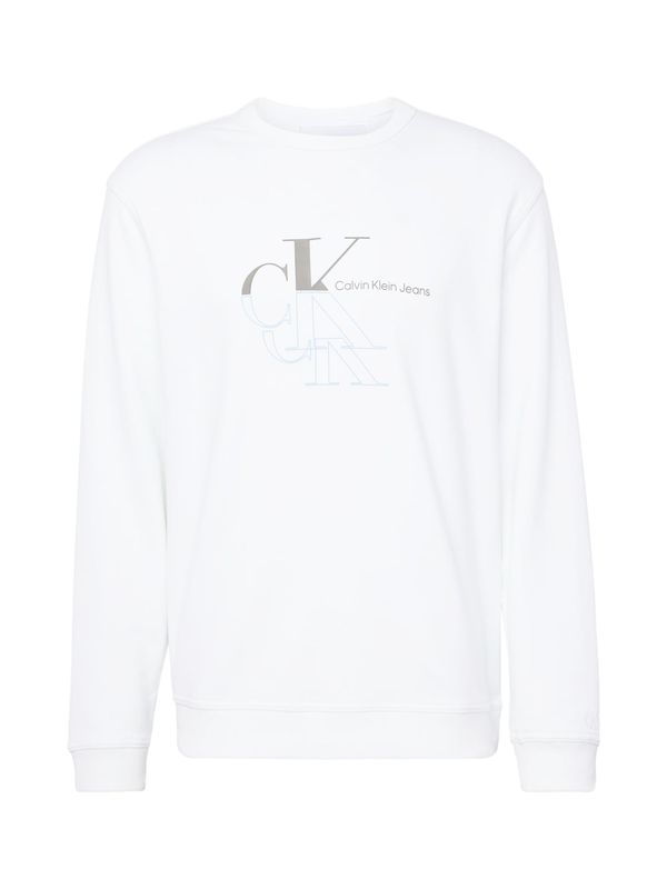 Calvin Klein Jeans Calvin Klein Jeans Суичър  светлосиньо / сиво / бяло