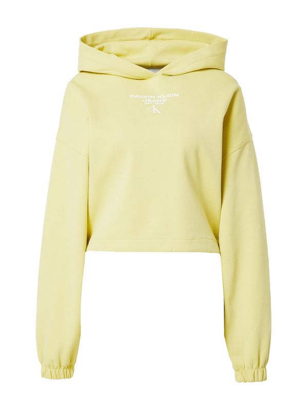 Calvin Klein Jeans Calvin Klein Jeans Суичър  жълто / бяло