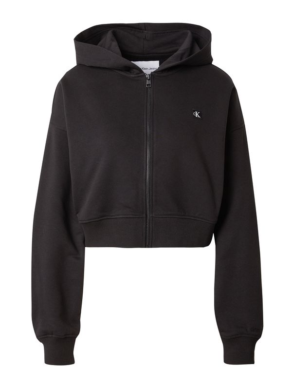 Calvin Klein Jeans Calvin Klein Jeans Суичъри с качулка  черно / бяло