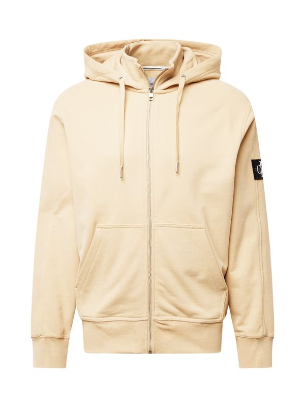 Calvin Klein Jeans Calvin Klein Jeans Суичъри с качулка  цвят "пясък" / черно