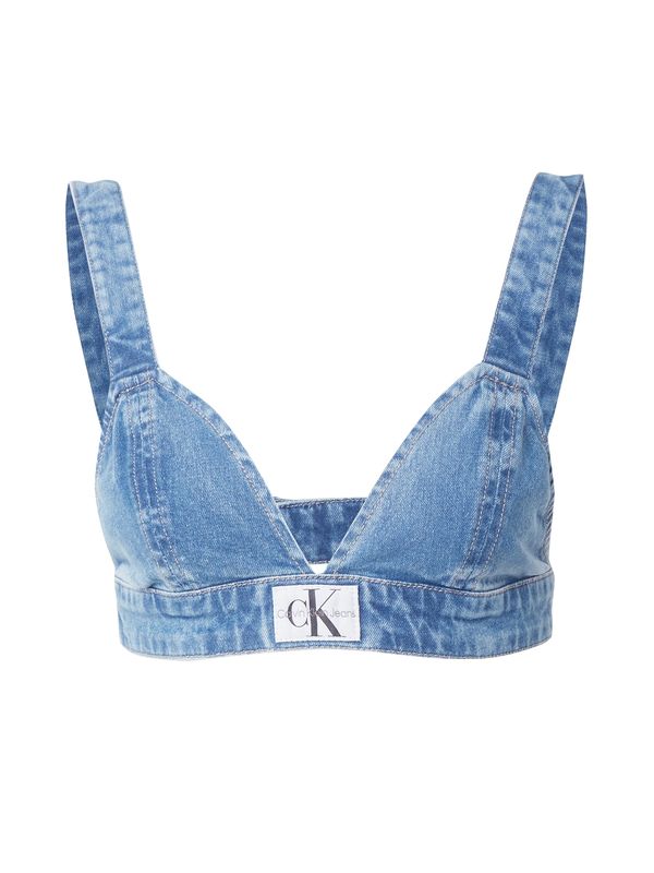 Calvin Klein Jeans Calvin Klein Jeans Сутиен  син деним / черно / бяло