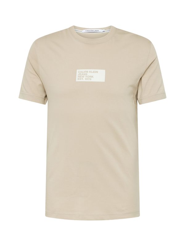 Calvin Klein Jeans Calvin Klein Jeans Тениска  бежово / бяло