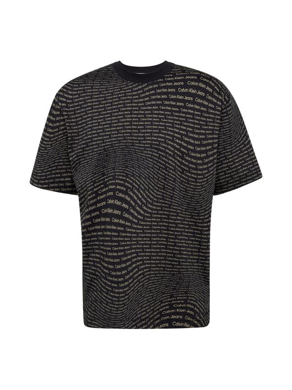 Calvin Klein Jeans Calvin Klein Jeans Тениска  бежово / черно