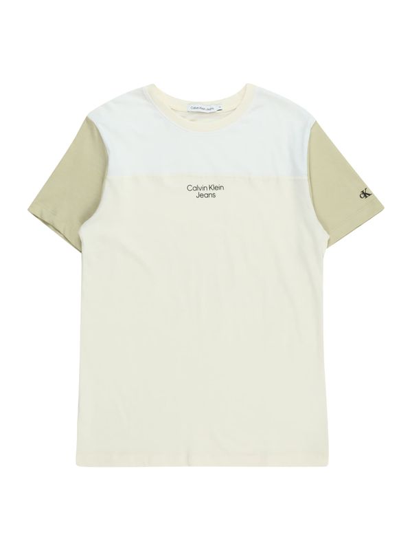Calvin Klein Jeans Calvin Klein Jeans Тениска  бежово / каки / черно / бяло